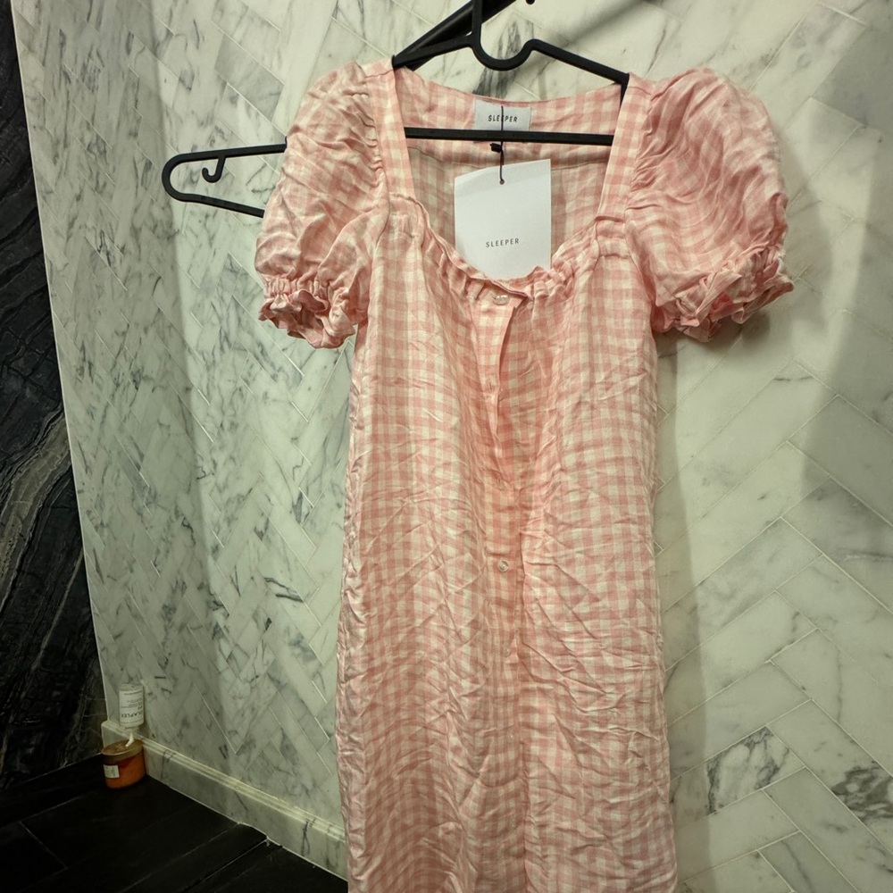 Sleeper Pink and White Lounge Dress Brand New With Tag